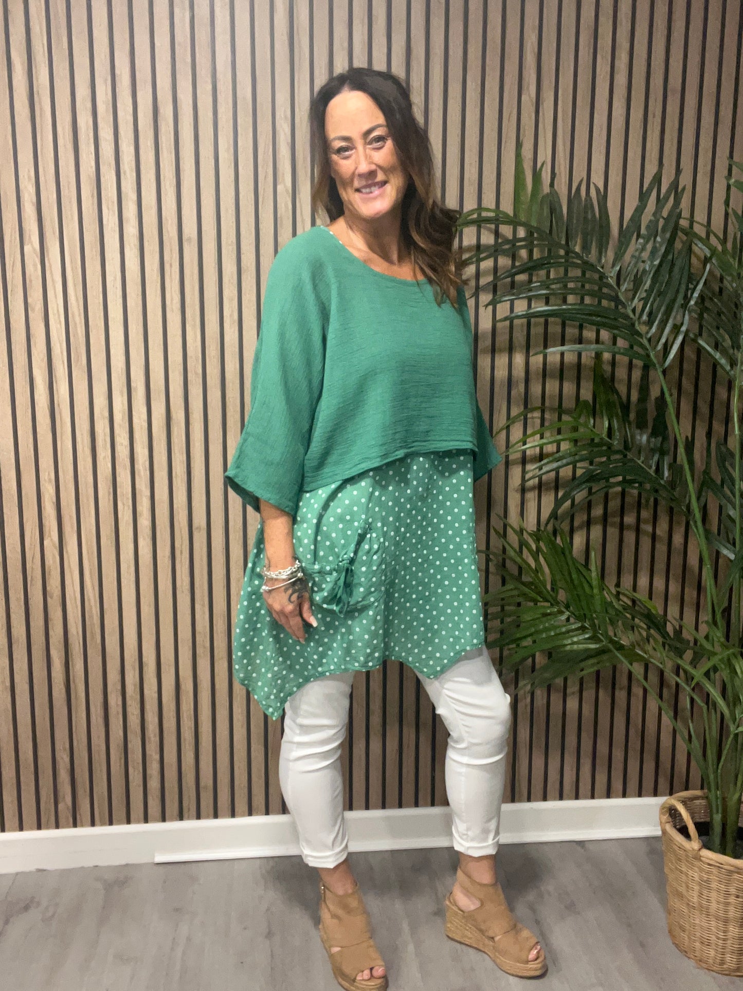 Two Piece Spotty Tunic