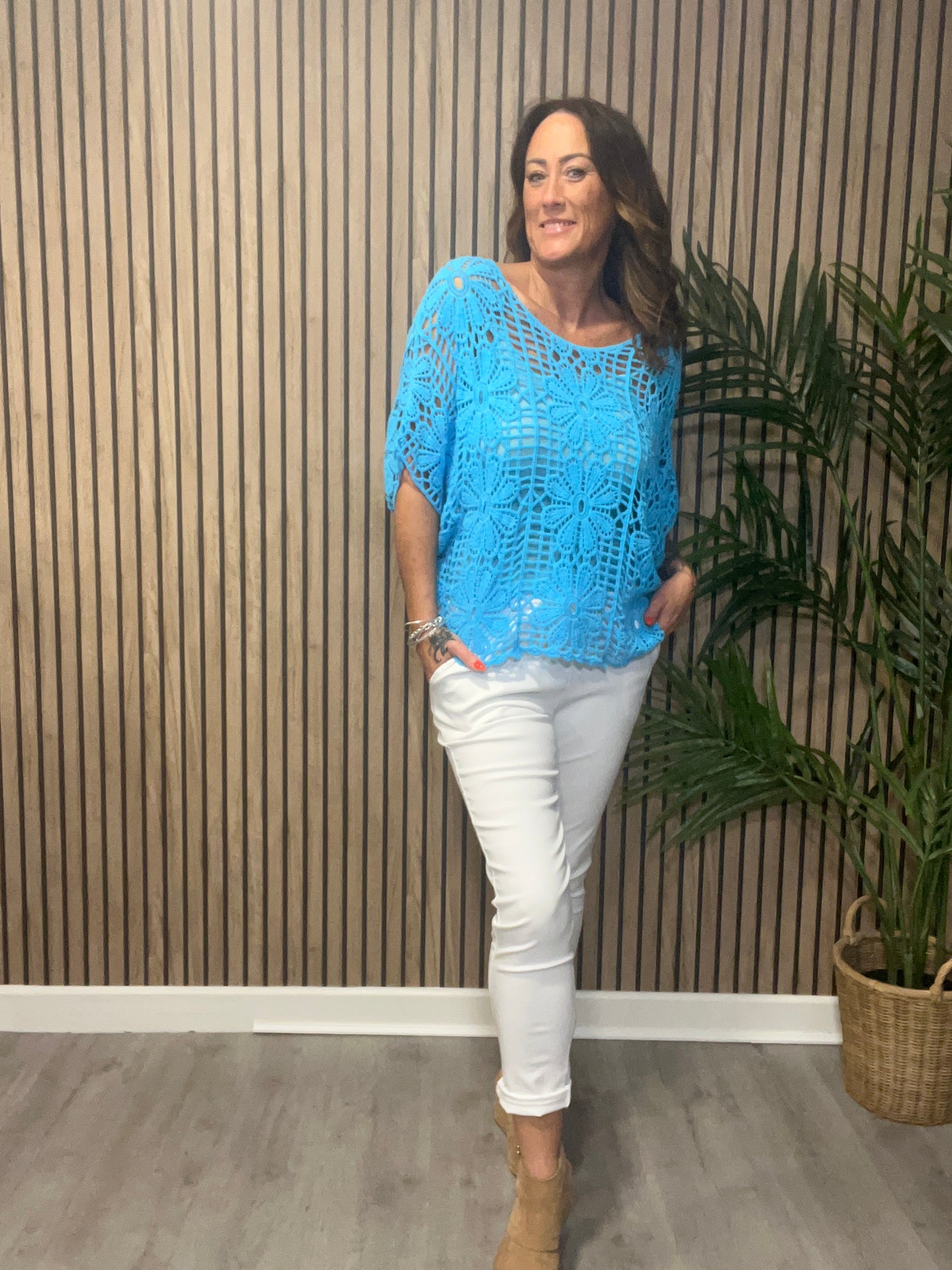 Two Piece Daisy Crochet Top