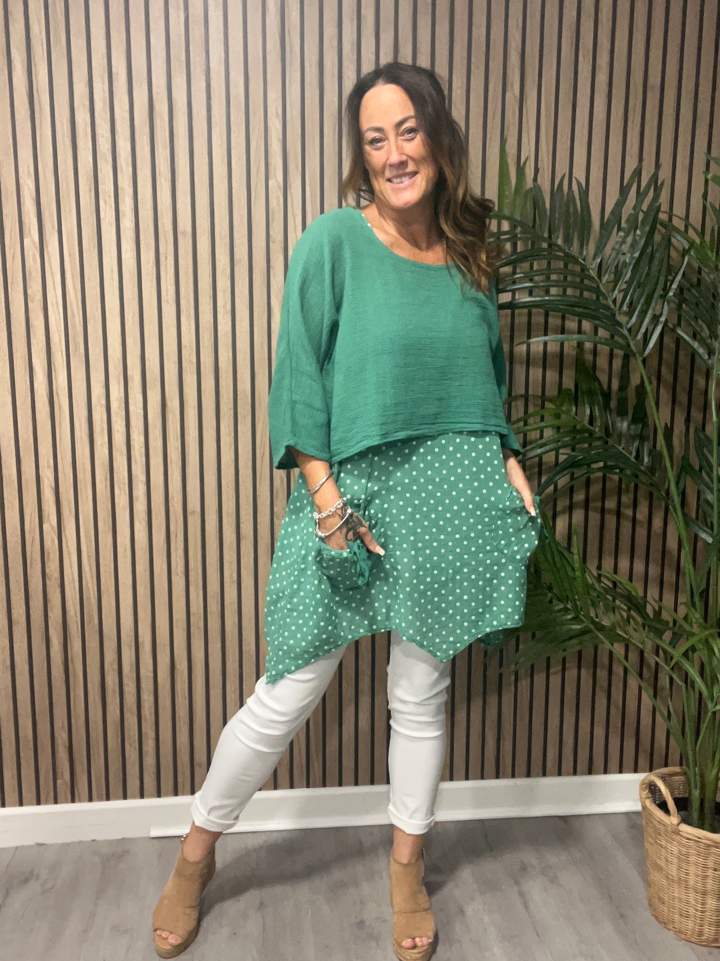 Two Piece Spotty Tunic