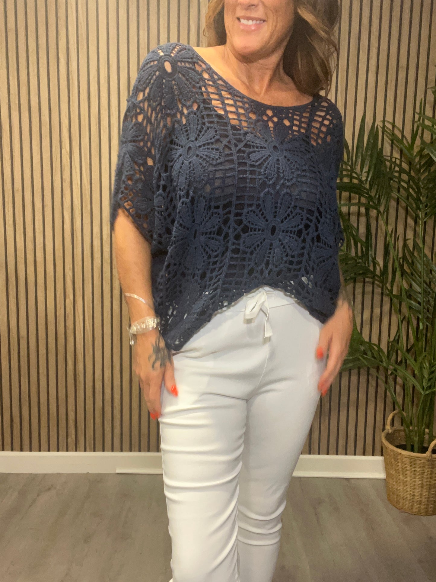Two Piece Daisy Crochet Top