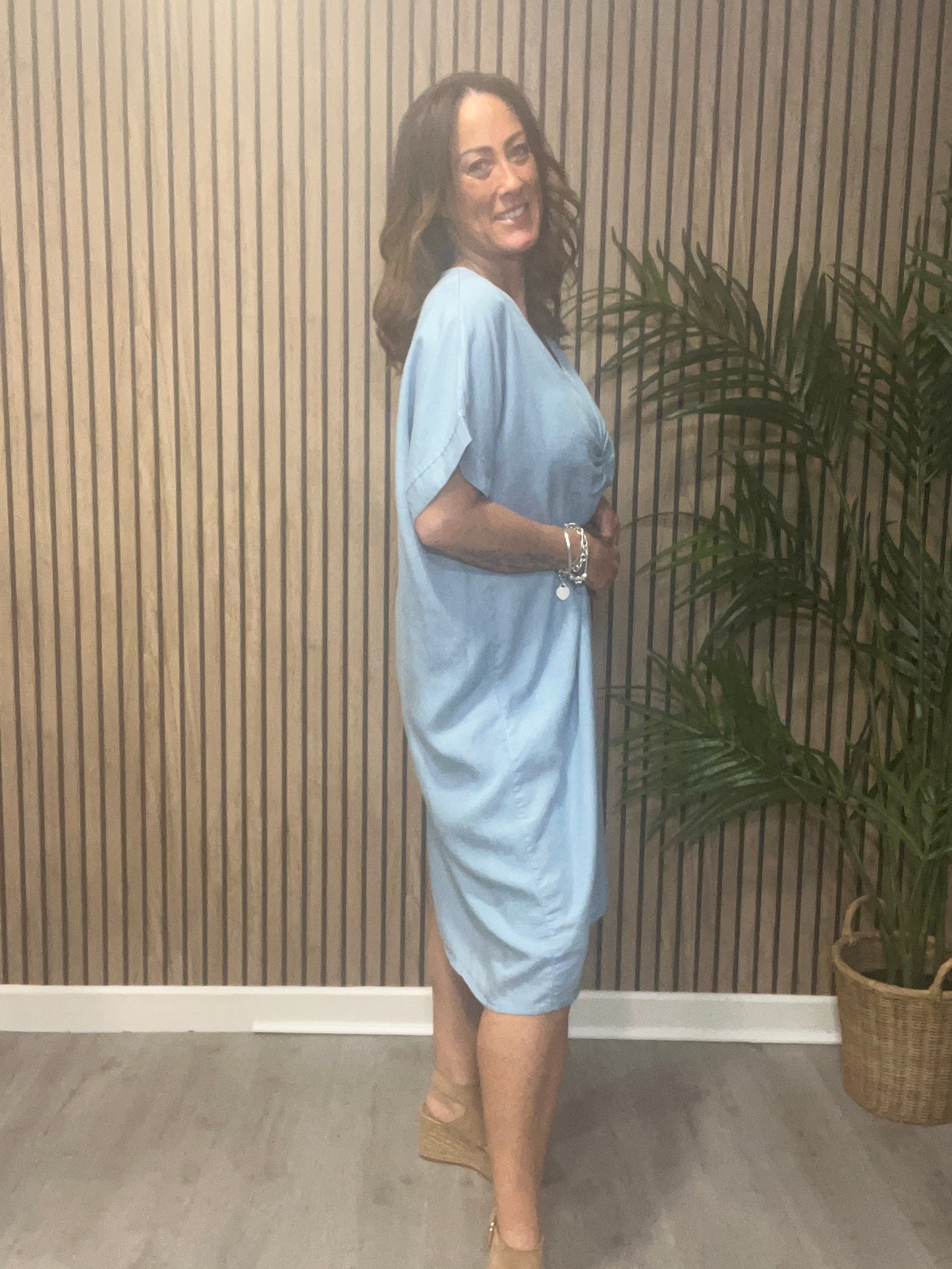Denim Twist Dress
