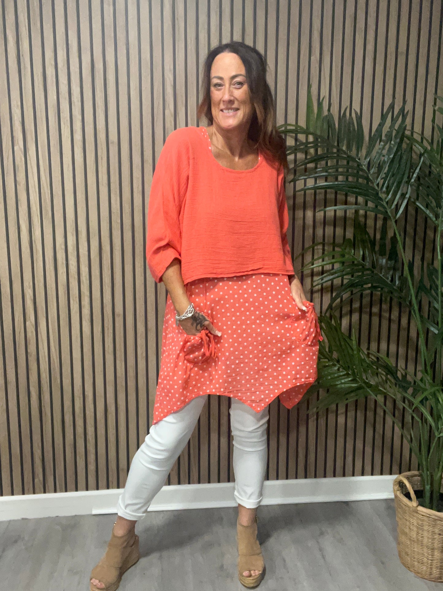 Two Piece Spotty Tunic