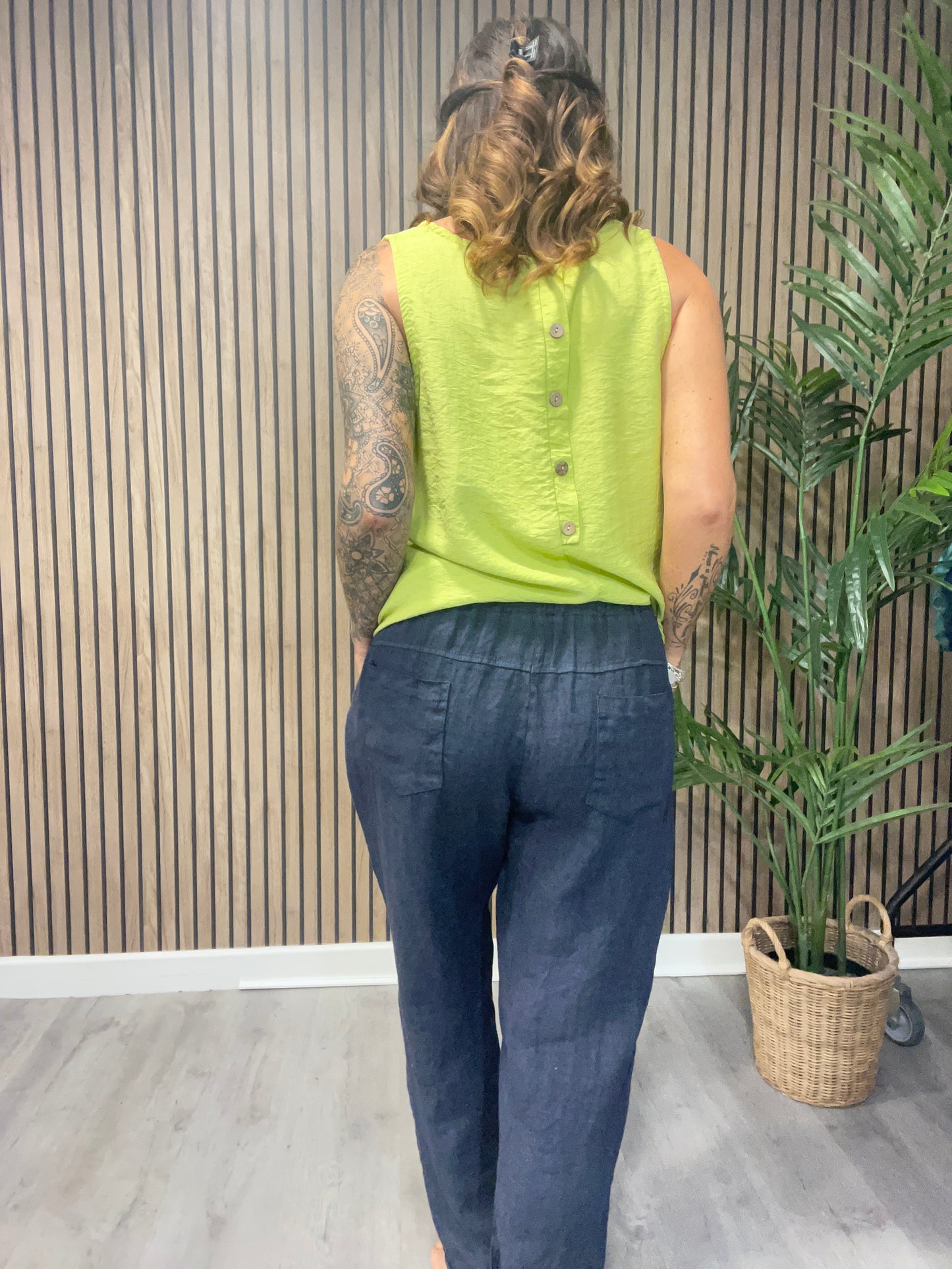 Drawstring Linen Trousers