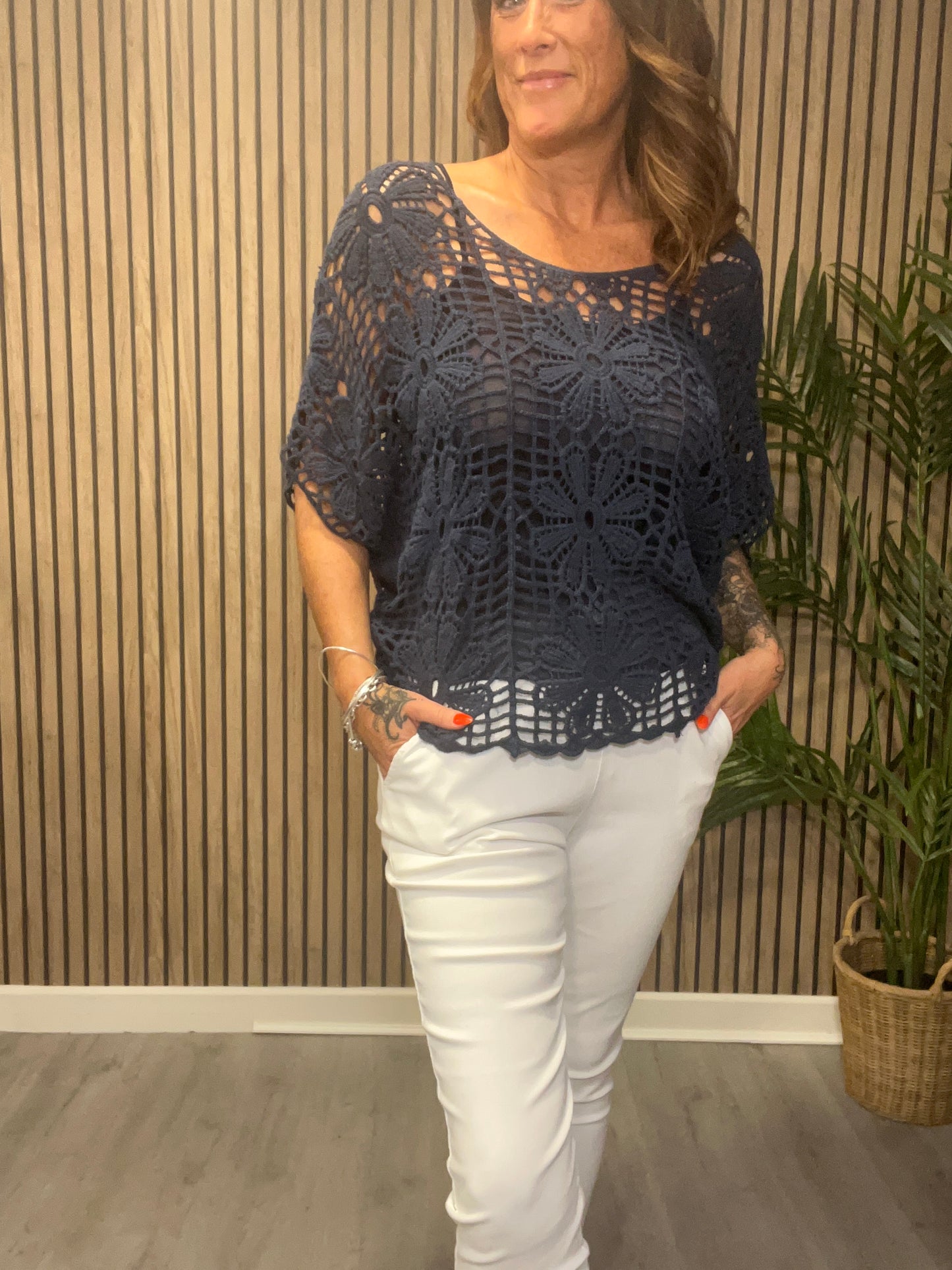 Two Piece Daisy Crochet Top