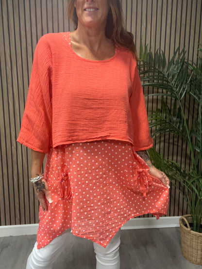 Two Piece Spotty Tunic