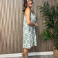 Strappy Baroque Print Dress