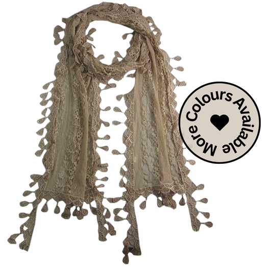 Lace Print Summer Scarves