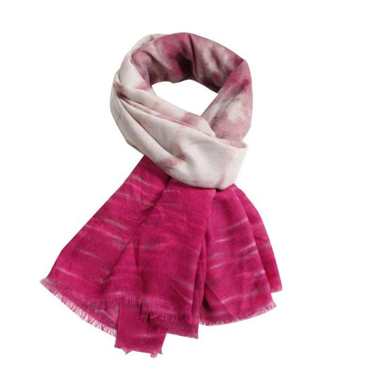 Tie Dye Scarf In Pink