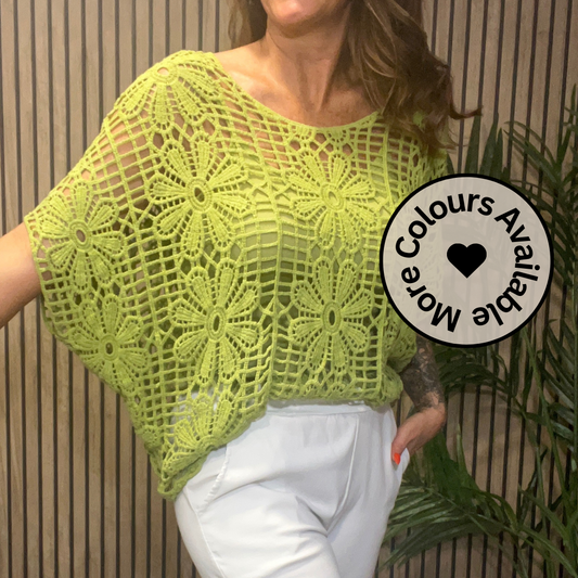 Two Piece Daisy Crochet Top