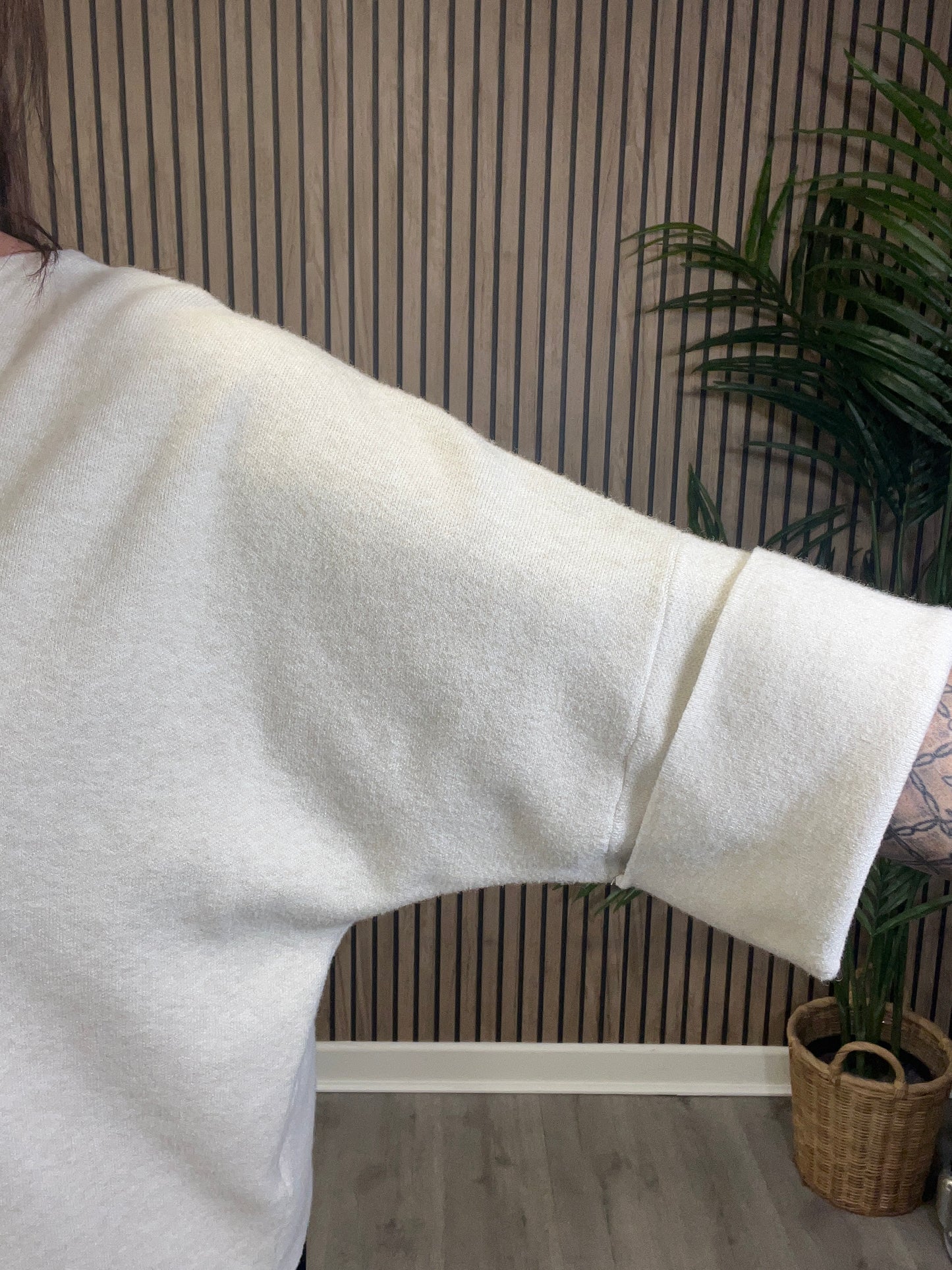 Folded Half Sleeve Knit