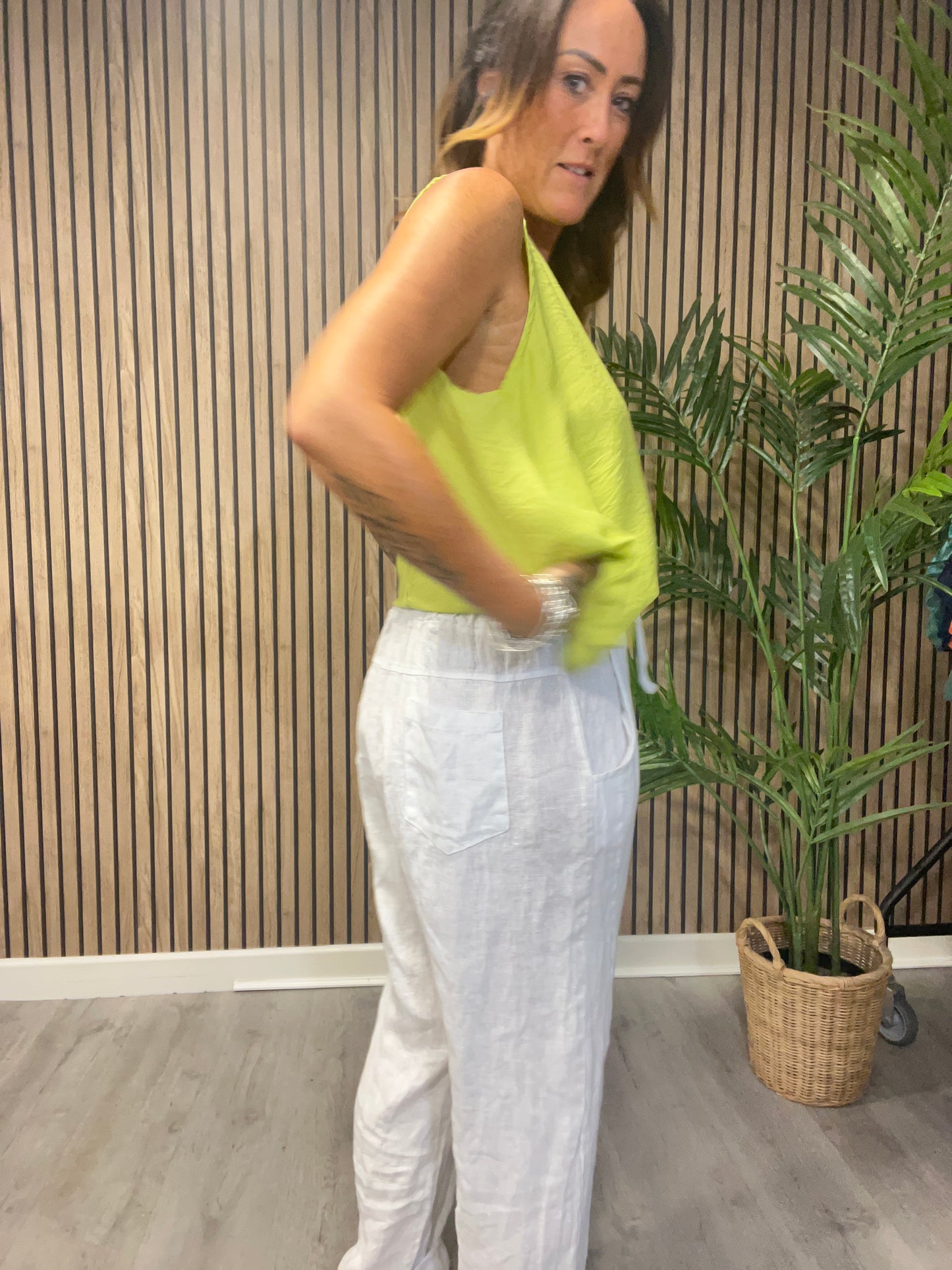Drawstring Linen Trousers