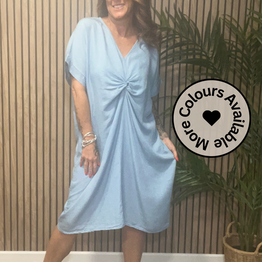 Denim Twist Dress