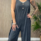 Pinstripe Strappy Jumpsuit