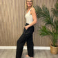 Button Wide Leg Trousers