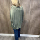 Oversized Love Lightweight Knit In Khaki