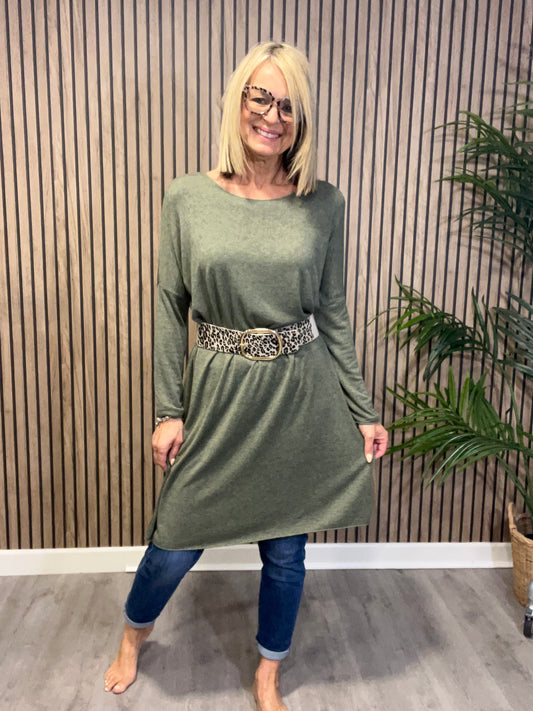 Supersoft Tunic/Dress in Khaki