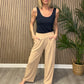 Button Wide Leg Trousers