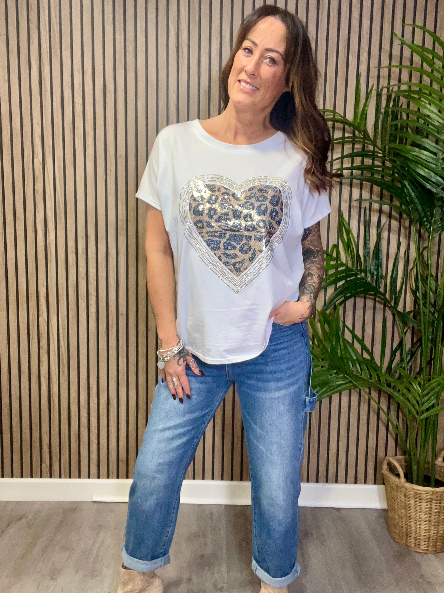 Leopard Heart T-Shirt