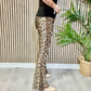 Animal Print Flared Leggings