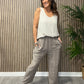 Linen Wide Leg Trousers