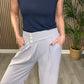 Button Wide Leg Trousers