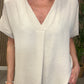 V Neck Chiffon Top