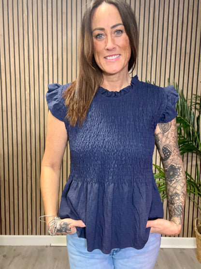 Shirred Cute Top