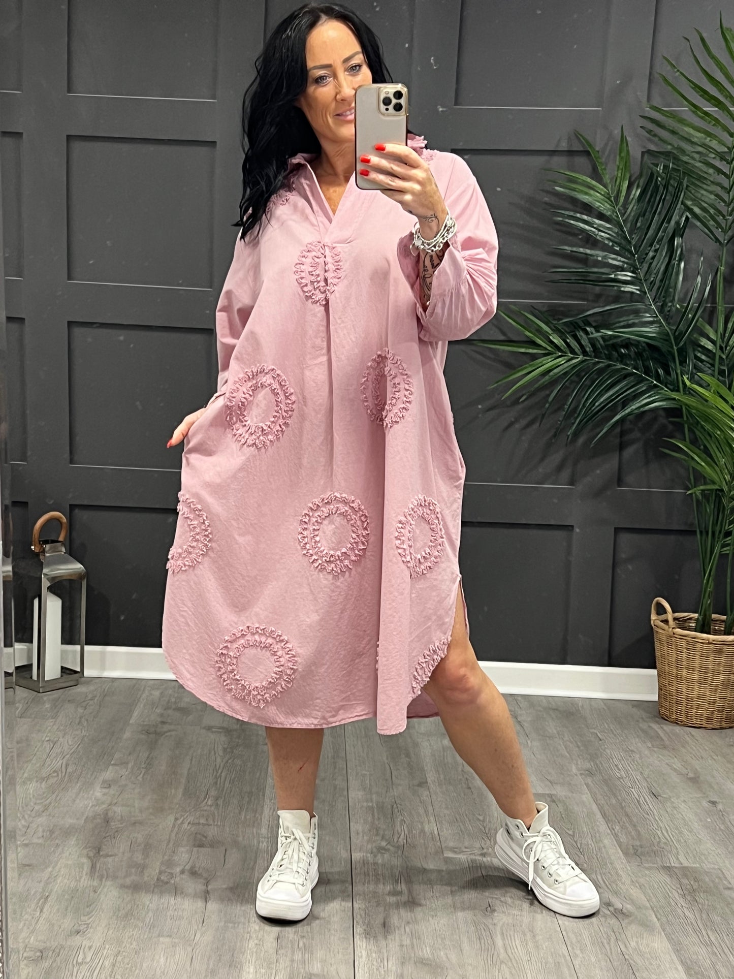 Connie Circle Dress In Pink