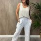Linen Wide Leg Trousers