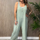 Pinstripe Strappy Jumpsuit
