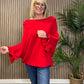 Frill Sleeve Knit