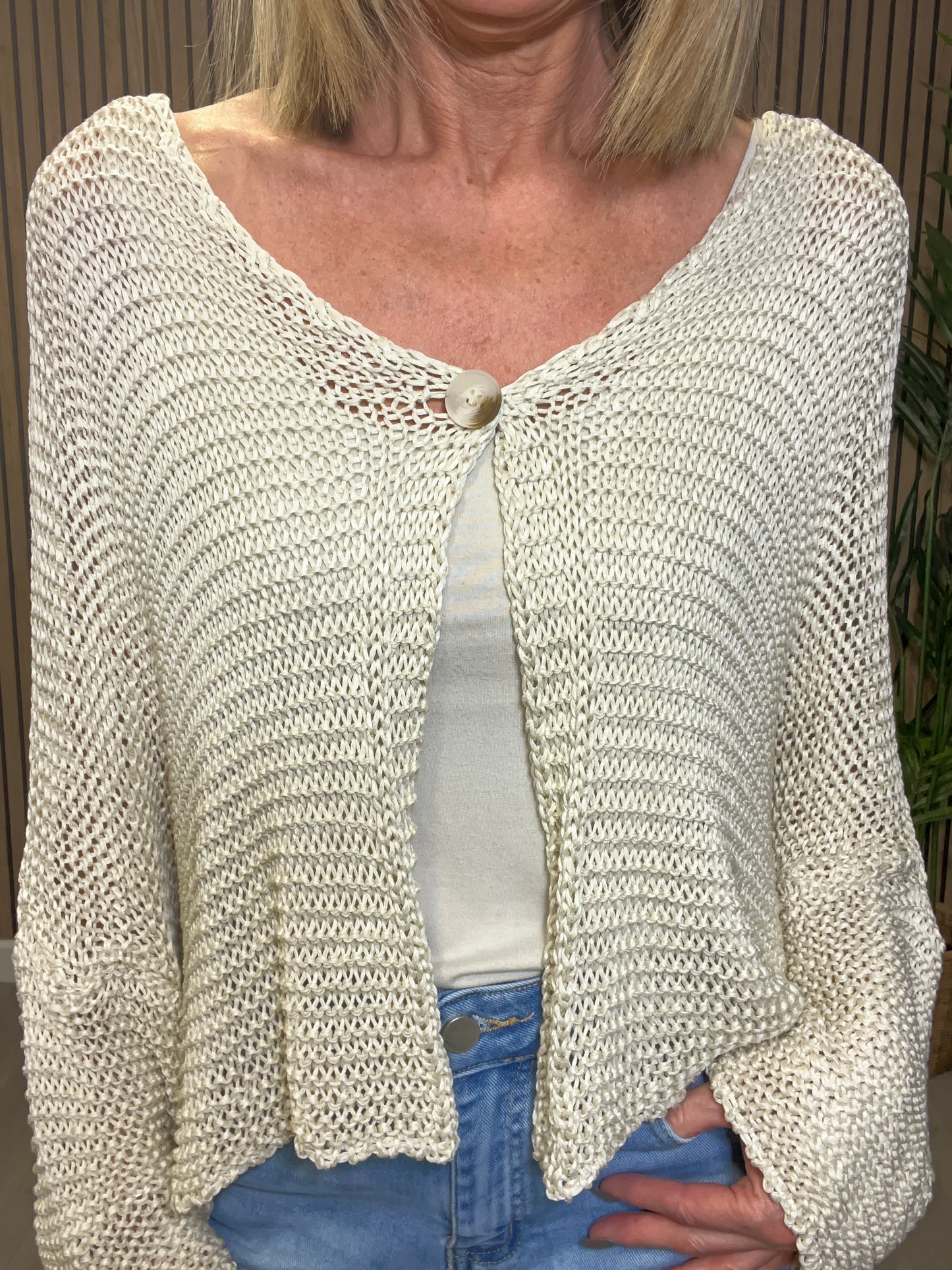 Single Button Cardigan