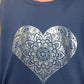 Heart Foil Tunic Top