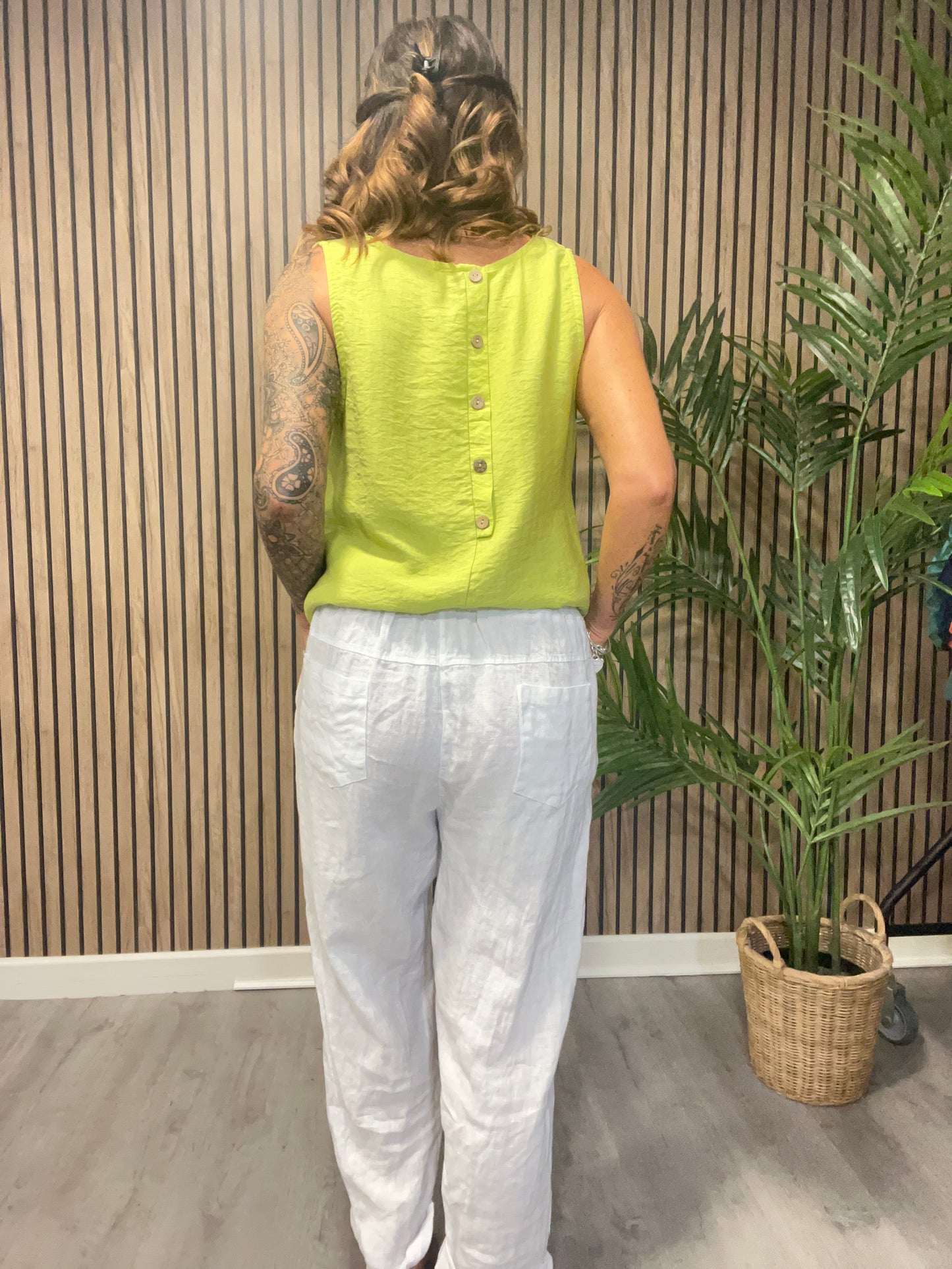 Drawstring Linen Trousers