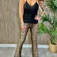 Animal Print Flared Leggings