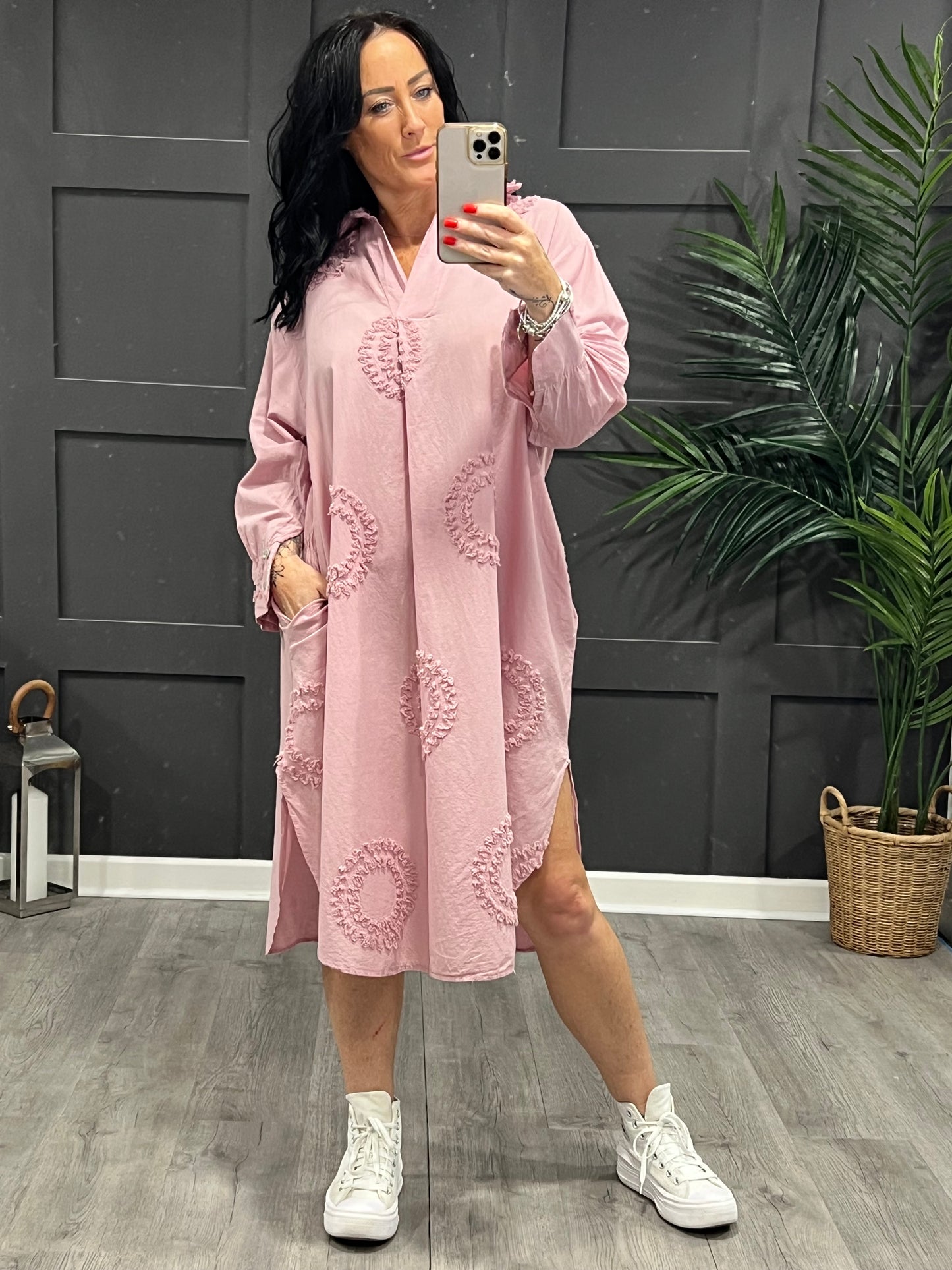 Connie Circle Dress In Pink