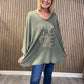 Oversized Love Lightweight Knit In Khaki