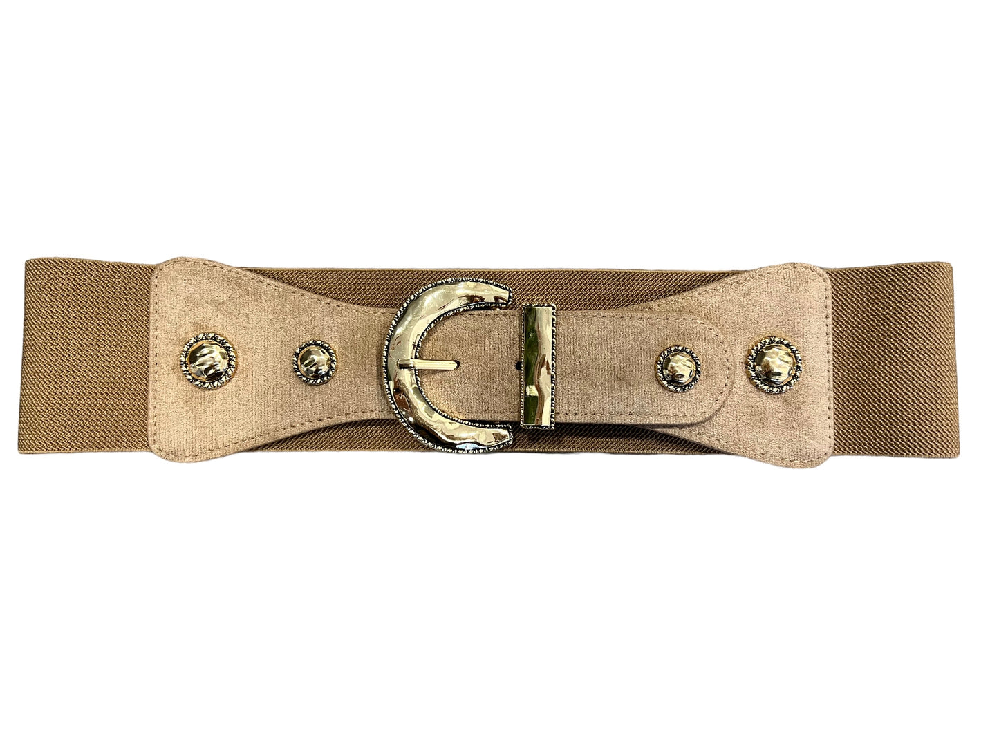 Stud Belt In Taupe