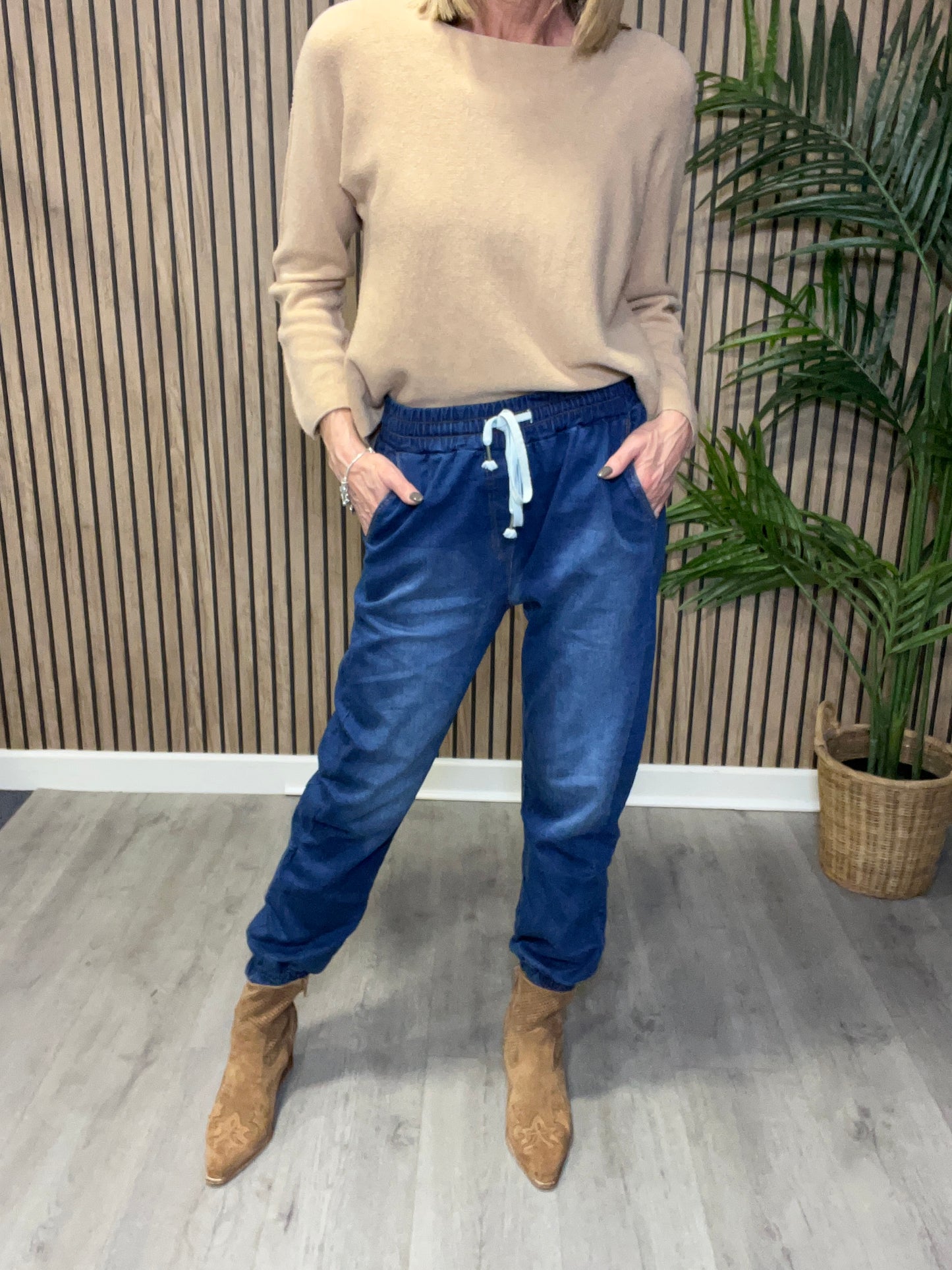 Cuffed Jogger Jeans