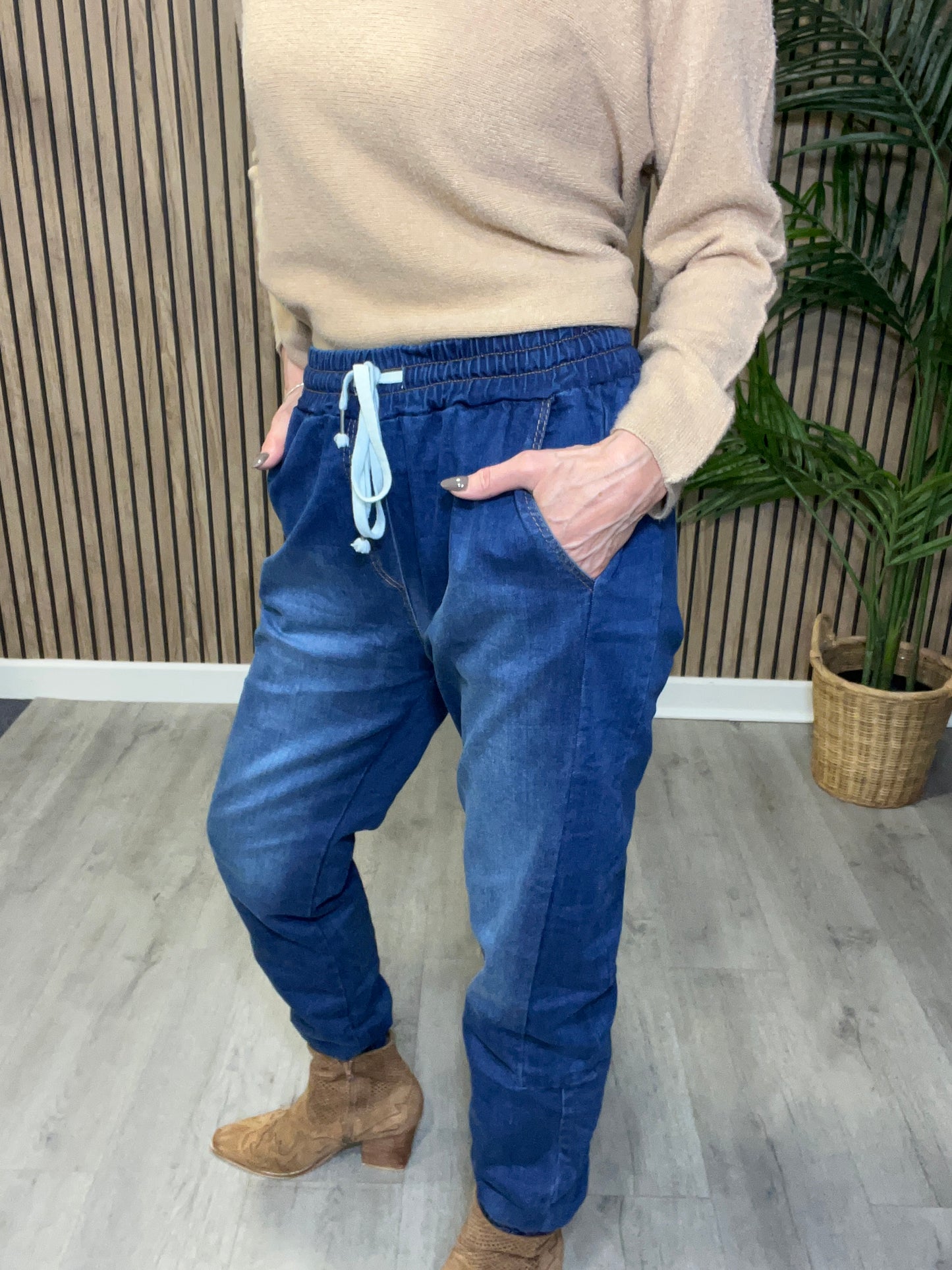 Cuffed Jogger Jeans