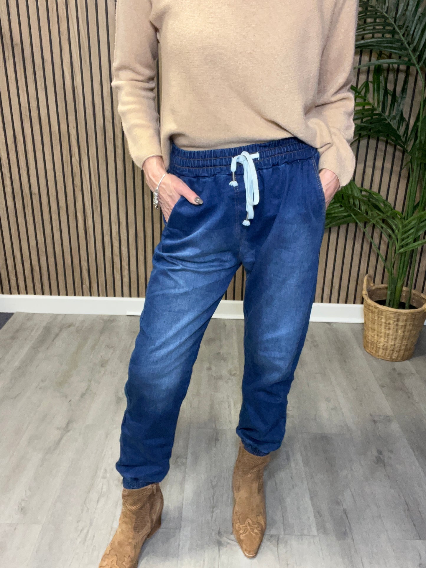 Cuffed Jogger Jeans