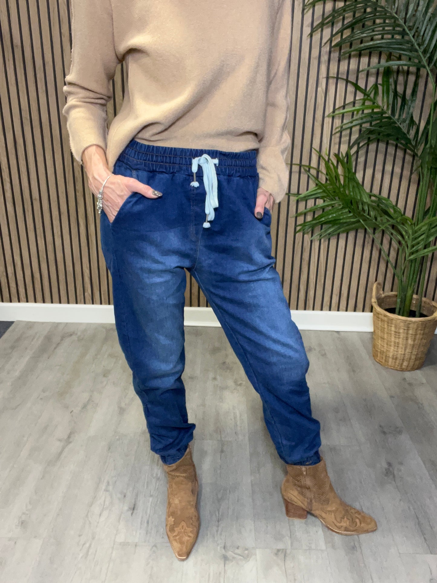 Cuffed Jogger Jeans