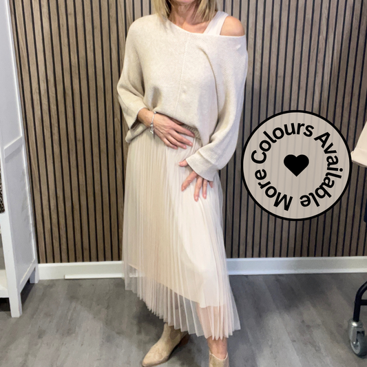 Two Piece Tulle Dress With Jumper